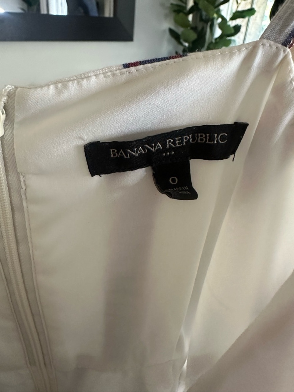 Banana Republic White and Navy Striped Midi Dress with Front Tie 0 - Picture 6 of 10